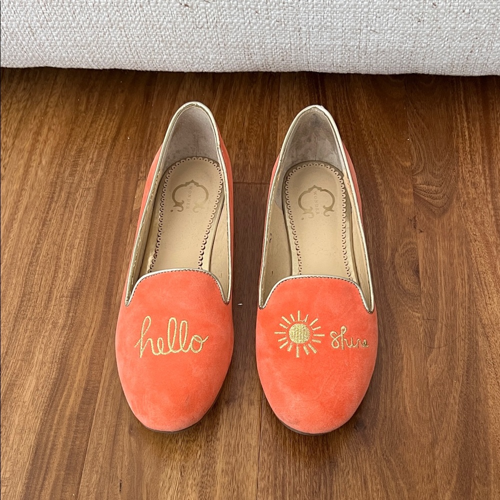 C. Wonder Hello Sunshine Suede Loafers